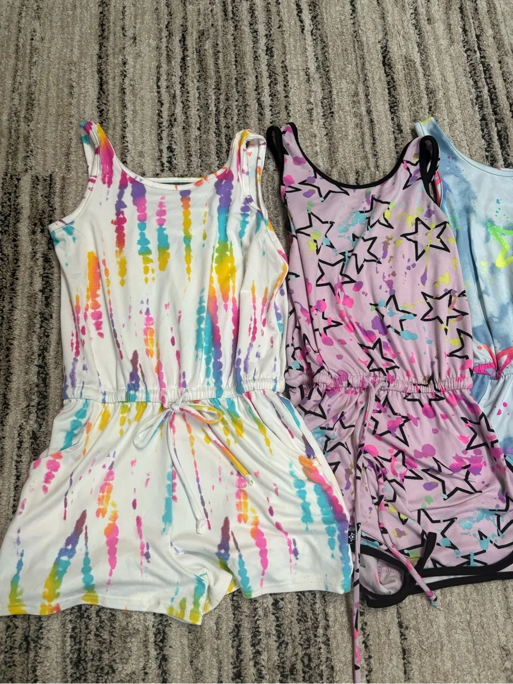 Girls size 7 pixielane romper set of 4